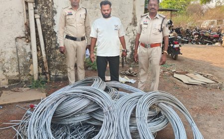 रायपुर ग्रामीण में बिजली तार चोरी का खुलासा: कबाड़ी आरोपी जगमोहन नारंग गिरफ्तार