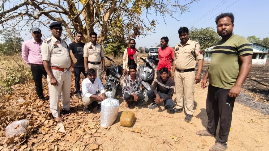 महासमुंद में 10 किलो गांजा के साथ 3 तस्कर गिरफ्तार, एंटी नारकोटिक्स टास्क फोर्स और कोमाखान पुलिस की कार्रवाई