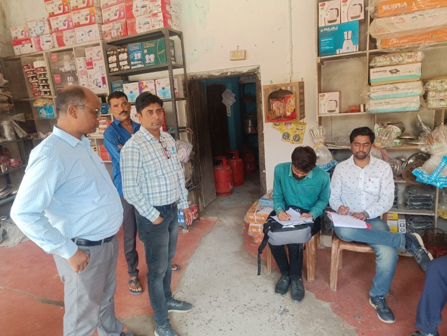 सरगुजा में घरेलू गैस सिलेंडरों के अवैध भंडारण पर कार्रवाई, 124 सिलेंडर जब्त