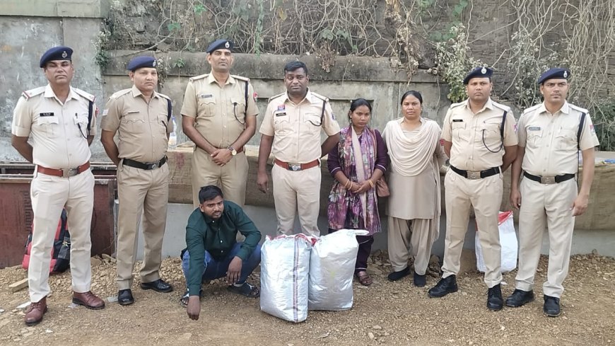 रायपुर में 13 किलो गांजा के साथ अंतर्राज्यीय तस्कर और महिला साथी गिरफ्तार
