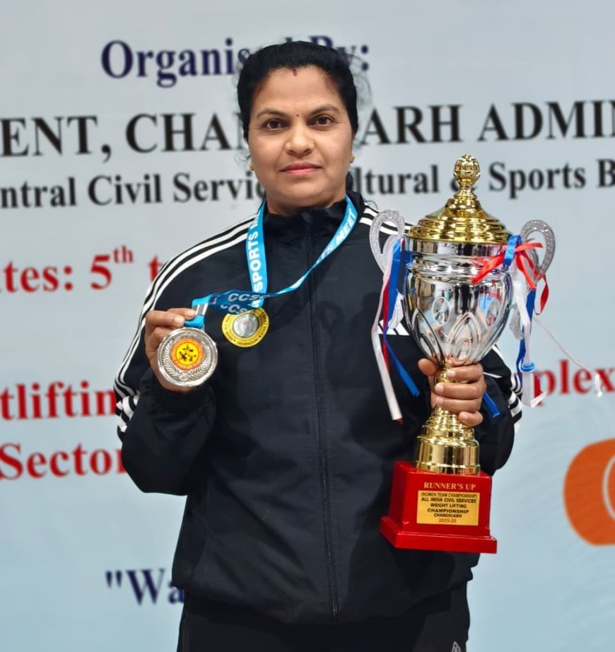 कवर्धा की मीना धुर्वे ने वेटलिफ्टिंग में जीता रजत पदक, वन विभाग का बढ़ाया गौरव