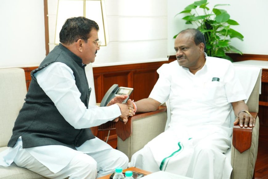 नेपा मिल को कार्यशील पूंजी दिलाने के प्रयास तेज, केंद्रीय मंत्री से मिले सांसद ज्ञानेश्वर पाटील