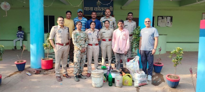 कबीरधाम पुलिस की बड़ी कार्रवाई: अवैध शराब के दो मामलों में आरोपी गिरफ्तार, महुआ शराब व देशी मदिरा जब्त