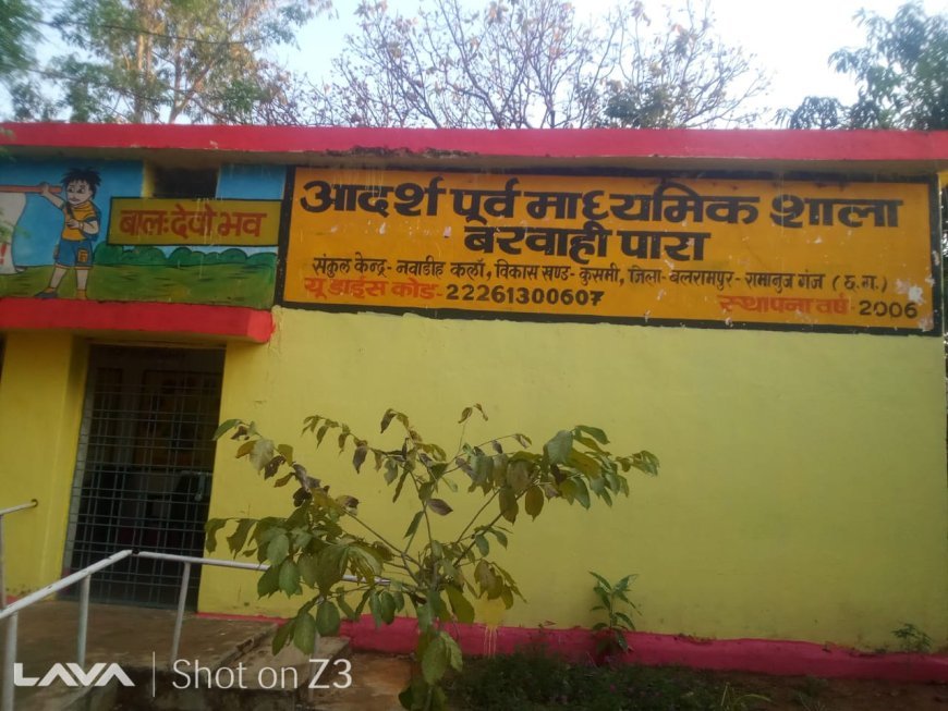 बलरामपुर में मासूम छात्रा से दुर्व्यवहार का आरोप, पानी गिरने पर प्रधान पाठक ने सिर पर उड़ेला पानी