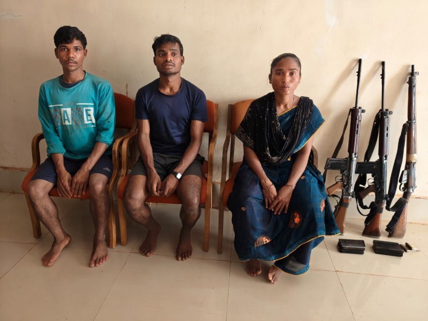 कांकेर में 3 और माओवादी कैडरों ने किया आत्मसमर्पण, 4 दिनों में कुल 9 ने छोड़ा हिंसा का रास्ता