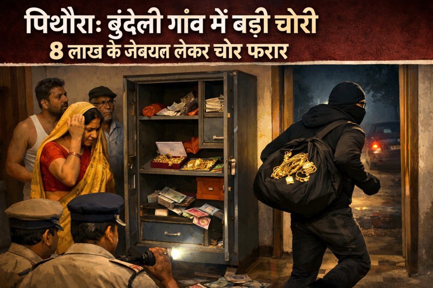 पिथौरा के गौरव ग्राम बुंदेली में बड़ी चोरी: 8 लाख के जेवरात लेकर फरार हुआ चोर