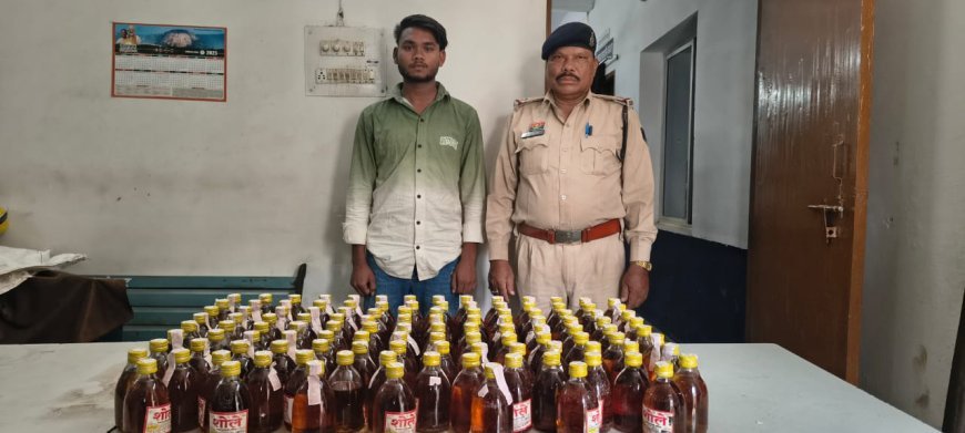 रायपुर ग्रामीण पुलिस की कार्रवाई: 120 पौवा अवैध शराब के साथ आरोपी ईश्वर उर्फ बिट्टू गिरफ्तार