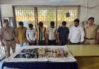 रायपुर में ऑनलाइन सट्टा रैकेट का पर्दाफाश, 9 लाख नकदी के साथ 6 आरोपी गिरफ्तार