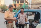 रायपुर में ई-रिक्शा चालकों पर पुलिस की सख्त कार्रवाई, 2 घंटे में 78 पर जुर्माना