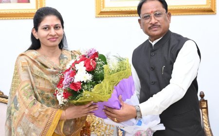 खेलो इंडिया ट्राइबल गेम्स की मेजबानी पर गर्व: CM विष्णु देव साय, केंद्रीय मंत्री रक्षा खडसे से मुलाकात में खेल प्रतिभाओं को बढ़ावा देने पर जोर