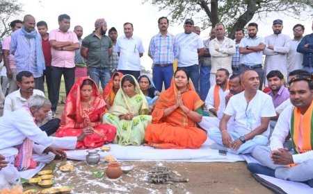 सूरजपुर में 3.80 करोड़ की सड़क परियोजना का शुभारंभ, मंत्री लक्ष्मी राजवाड़े ने किया भूमिपूजन