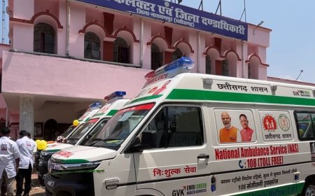 नारायणपुर को मिली 09 नई 108 संजीवनी एक्सप्रेस एंबुलेंस, स्वास्थ्य सेवाओं को मिला बड़ा सहारा