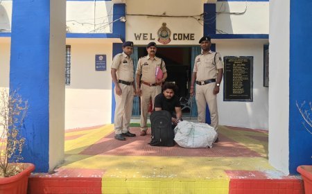 गरियाबंद में “ऑपरेशन निश्चय” के तहत बड़ी कार्रवाई: 25 किलो गांजा के साथ अंतर्राज्यीय तस्कर गिरफ्तार