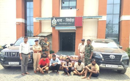 महासमुंद में बड़ी कार्रवाई: 2.06 करोड़ की संपत्ति के साथ 281 किलो गांजा जब्त, 5 तस्कर गिरफ्तार