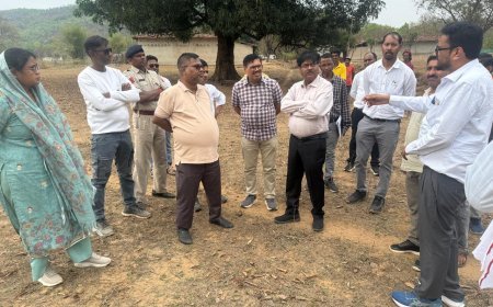 दूरस्थ ग्रामों में विद्युतीकरण को रफ्तार देने क्षेत्र के दौरे पर पहुँचे विद्युत कम्पनी के प्रबन्ध संचालक क्षेत्र में चल रहे विघुत विस्तार कार्य का लिया जायजा