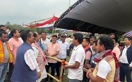 असम चुनाव: अरुण साव की रोंगोनदी में हुंकार, भाजपा प्रत्याशी के समर्थन में उमड़ा जनसैलाब