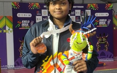 खेलो इंडिया ट्राइबल नेशनल गेम्स में डिंडोरी की चांदनी ने कुश्ती में जीता कांस्य पदक