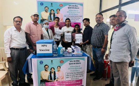 पिपरिया में एचपीवी टीकाकरण अभियान की शुरुआत, किशोरियों को सर्वाइकल कैंसर से बचाने की पहल