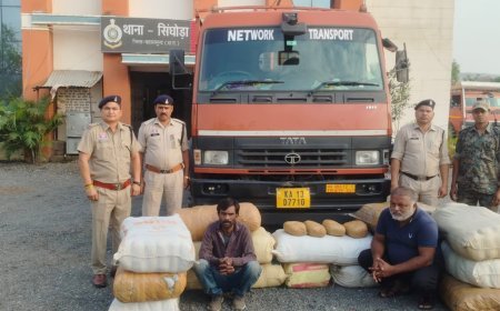 महासमुंद में गांजा तस्करी पर बड़ा एक्शन, सिंघोड़ा में 312 किलो गांजा जब्त, अंतरराज्यीय गिरोह का खुलासा