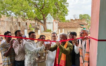 वनांचल ग्राम खारा में सांस्कृतिक मंच का लोकार्पण, सांसद संतोष पांडेय ने रामचरित मानस महायज्ञ में की सहभागिता