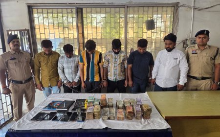 रायपुर में ऑनलाइन सट्टा रैकेट का पर्दाफाश, 9 लाख नकदी के साथ 6 आरोपी गिरफ्तार