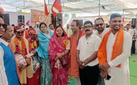 बालोद के मेड़की में सामूहिक आदर्श विवाह, सरपंच ने निभाया वादा, कन्यादान में दिए 3100 रुपये