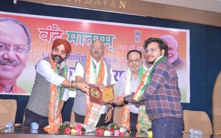 देश के लिए मरने नहीं, जीने की जरूरत: वंदे मातरम् 150वीं वर्षगांठ पर सांसद बृजमोहन अग्रवाल का संदेश