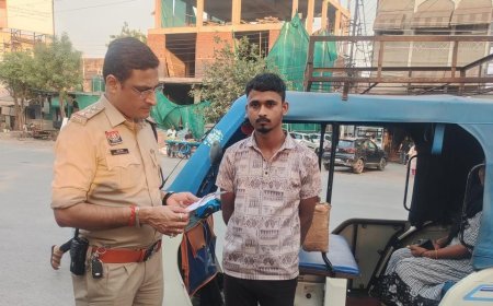 रायपुर में ई-रिक्शा चालकों पर पुलिस की सख्त कार्रवाई, 2 घंटे में 78 पर जुर्माना