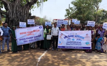 बालोद के बिरेतरा में “नीर चेतना अभियान”: रैली, रंगोली और नुक्कड़ नाटक से जल संरक्षण का संदेश