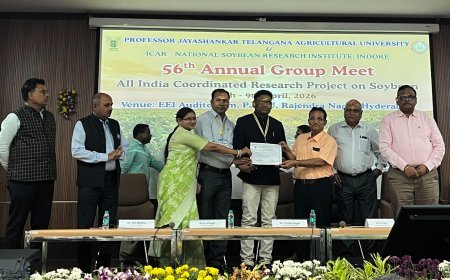 रायपुर कृषि विश्वविद्यालय को राष्ट्रीय सम्मान: “सर्वश्रेष्ठ सोयाबीन अनुसंधान केंद्र” का पुरस्कार