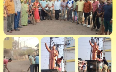 अंबेडकर जयंती से पहले बालोद में स्वच्छता अभियान, भाजपा कार्यकर्ताओं ने किया श्रमदान