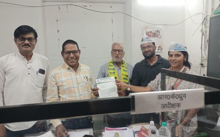 जनगणना में ओबीसी कॉलम की मांग, आम आदमी पार्टी ने रायपुर में सौंपा ज्ञापन