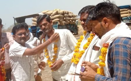 अमरवाड़ा में समर्थन मूल्य पर गेहूं खरीदी शुरू, किसानों के चेहरों पर दिखी खुशी