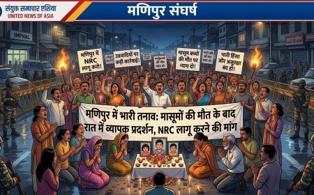 मणिपुर में NRC की मांग तेज, मासूमों की मौत के बाद सड़कों पर उतरे हजारों लोग; उग्रवादियों पर सख्त कार्रवाई की मांग