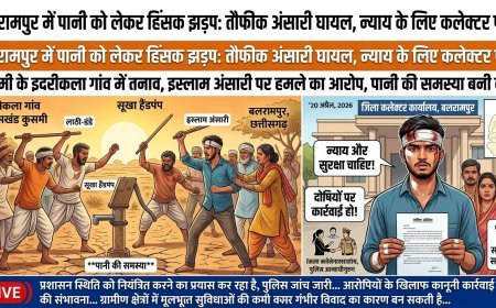 बलरामपुर के कुसमी में पानी विवाद ने लिया हिंसक रूप, युवक पर हमला; कलेक्टर से लगाई न्याय की गुहार