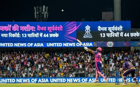 छक्कों की मशीन बने वैभव सूर्यवंशी: 13 पारियों में रचा इतिहास, मैक्सवेल-पूरन को छोड़ा पीछे