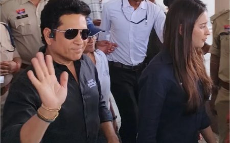 सचिन तेंदुलकर पहुंचे बस्तर: छिंदनार में खेल मैदान का करेंगे उद्घाटन, बच्चों से करेंगे मुलाकात