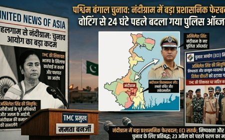 बंगाल चुनाव से पहले बड़ा फैसला: नंदीग्राम में पुलिस ऑब्जर्वर बदला, पूर्व CBI अधिकारी को जिम्मेदारी