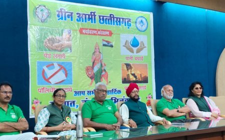 रायपुर में ग्रीन आर्मी का शक्ति प्रदर्शन: 25 जोनल टीमों के साथ शपथ एवं प्रशिक्षण समारोह सम्पन्न