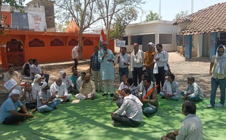 केसली में जनसमस्याओं को लेकर धरना, किसानों के मुद्दों पर पूर्व मंत्री का प्रदर्शन