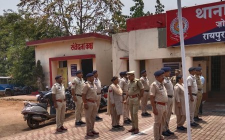 डीसीपी मयंक गुर्जर ने किया थाना उरला का वार्षिक निरीक्षण, कानून-व्यवस्था सुदृढ़ करने दिए निर्देश