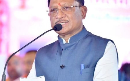 तेंदुवा धाम में 9 दिवसीय श्रीराम कथा का भव्य शुभारंभ, मुख्यमंत्री विष्णु देव साय ने लिया संतों का आशीर्वाद