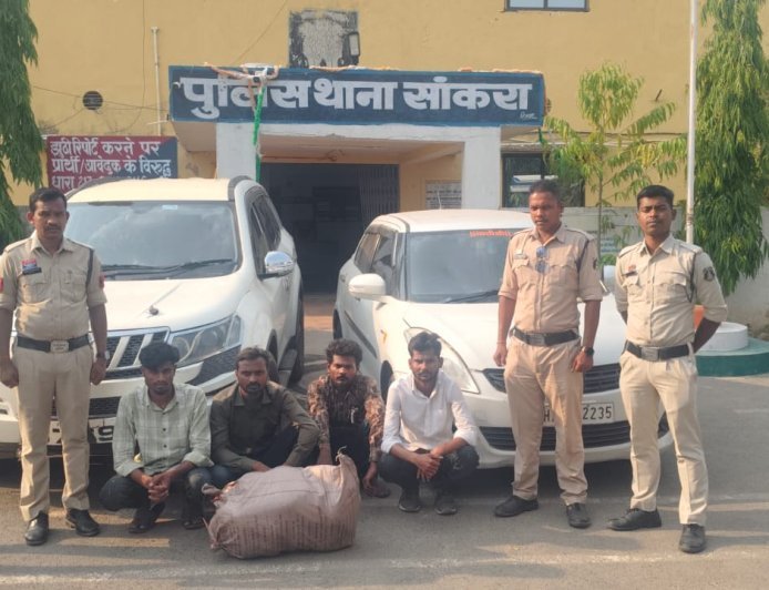 महासमुंद में बड़ी कार्रवाई: 12.563 किलो गांजा के साथ 7 अंतर्राज्यीय तस्कर गिरफ्तार