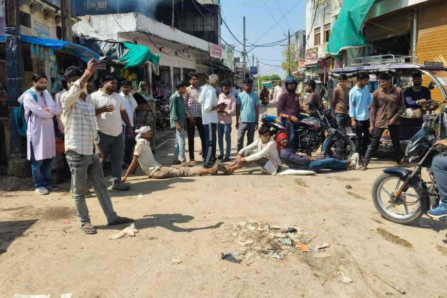 विजयपुर में गैस संकट पर भड़का जनाक्रोश, एसडीएम बंगले के सामने लगा जाम