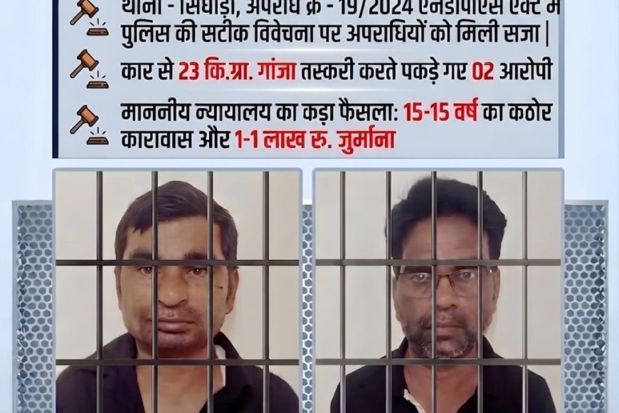 महासमुंद में गांजा तस्करी पर सख्त सजा: दो आरोपियों को 15-15 साल का कठोर कारावास