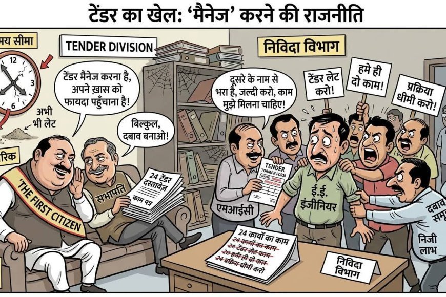 नगर निगम में ‘टेंडर सेटिंग’ के आरोप: विकास कार्यों की रफ्तार पर उठे सवाल