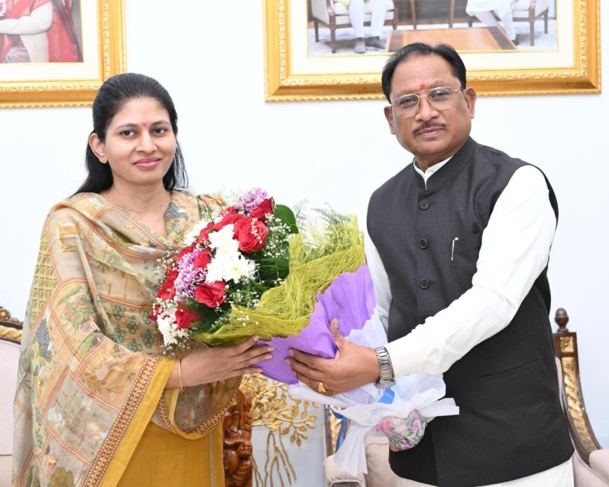 खेलो इंडिया ट्राइबल गेम्स की मेजबानी पर गर्व: CM विष्णु देव साय, केंद्रीय मंत्री रक्षा खडसे से मुलाकात में खेल प्रतिभाओं को बढ़ावा देने पर जोर