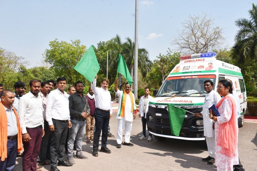 कबीरधाम को मिली 7 नई एम्बुलेंस: स्वास्थ्य सेवाओं को मिलेगी नई मजबूती, दूरस्थ क्षेत्रों को बड़ा लाभ
