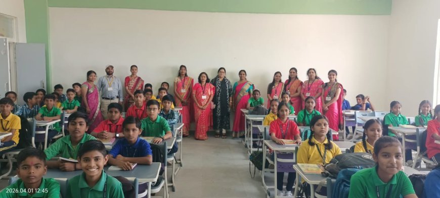 सौसर के शासकीय सांदीपनि विद्यालय में प्रवेश उत्सव 2026-27 का शुभारंभ, बच्चों का गर्मजोशी से स्वागत