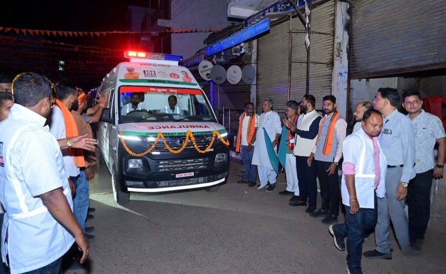 बेमेतरा को मिली 6 नई 108 संजीवनी एम्बुलेंस, आपातकालीन स्वास्थ्य सेवाएं होंगी और मजबूत